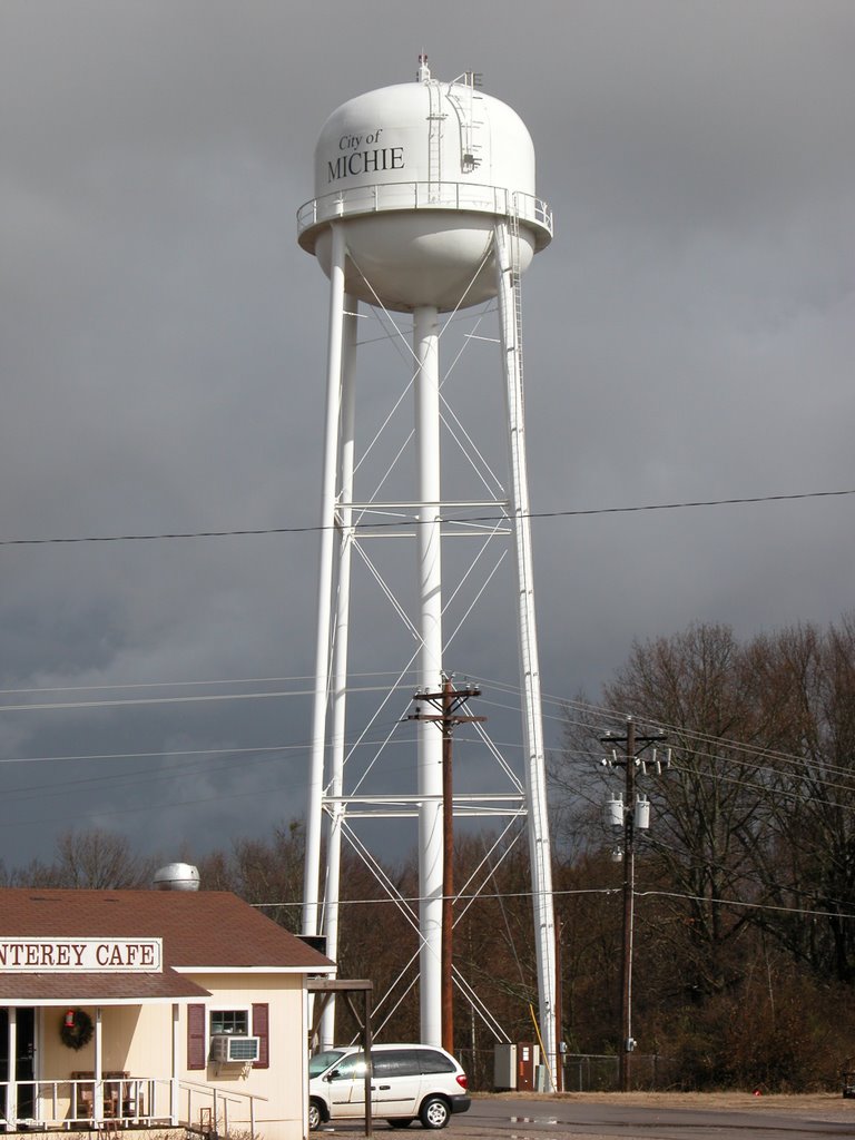Water Tower, Tennessee Highway 22, Michie, Tennessee