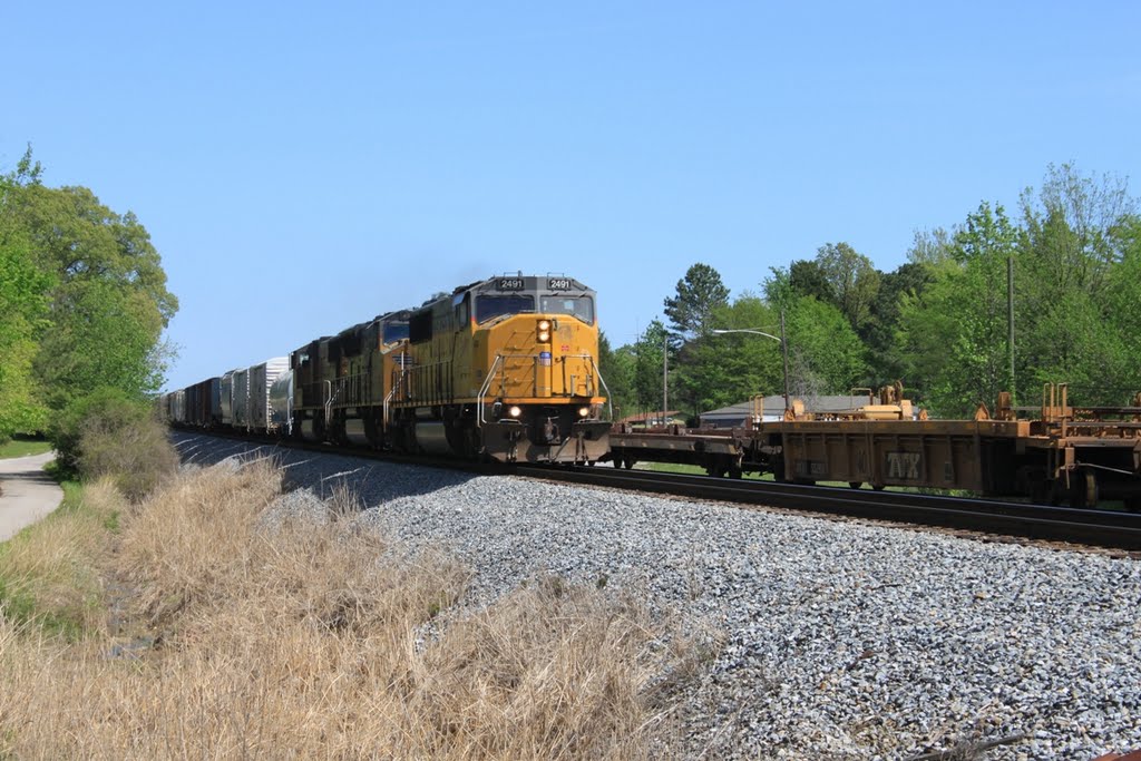 A train passes by