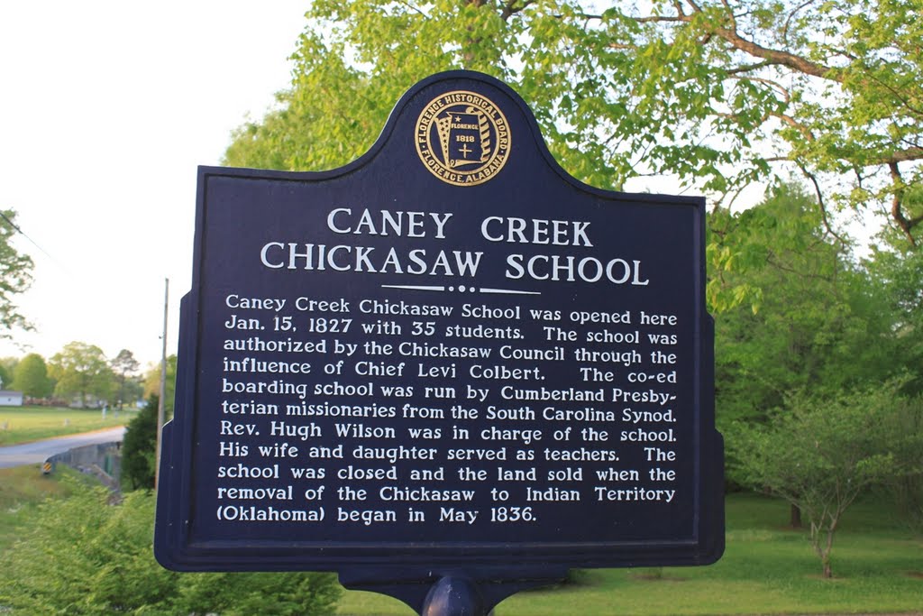 Caney Creek Chickasaw School Historic Marker