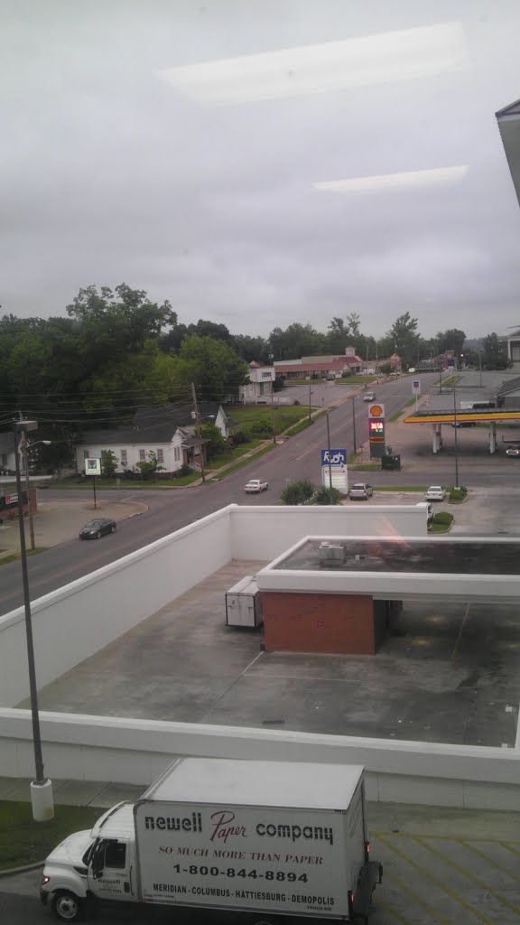 From Rush Foundation Hospital a View of Emergency along the 14th Street