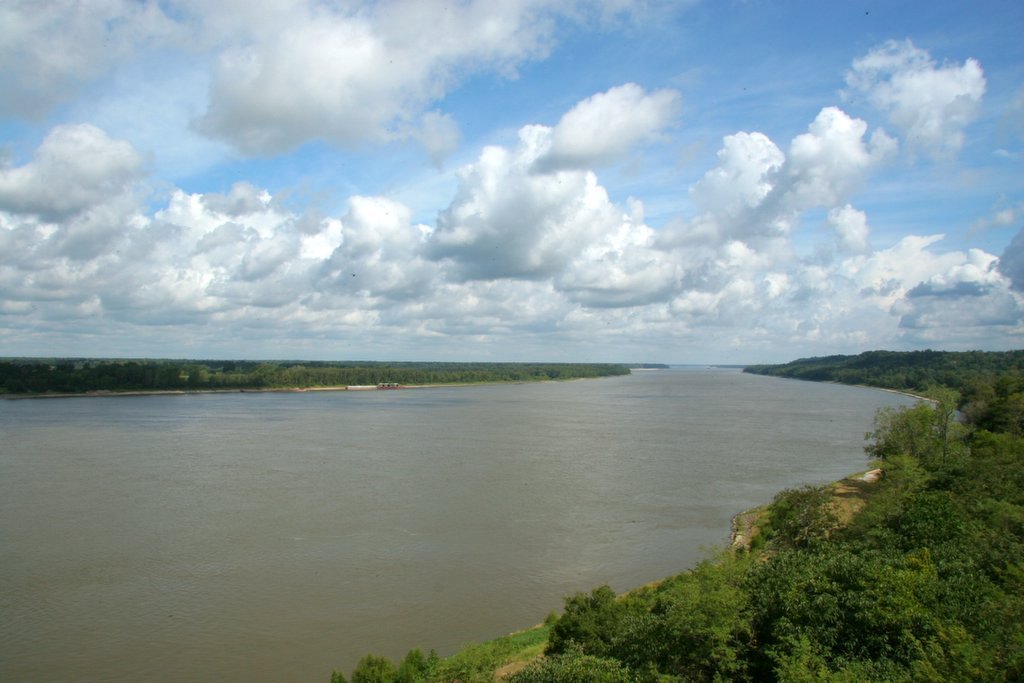 Mississippi River, looking north from Natchez