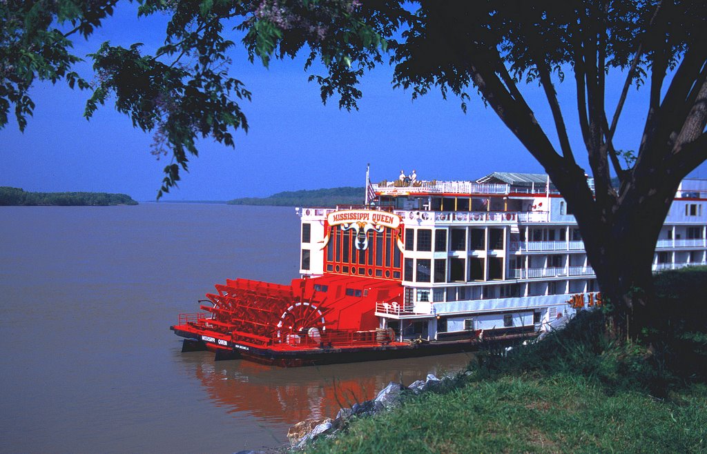 The "Mississippi Queen" near Natchez under the Hill