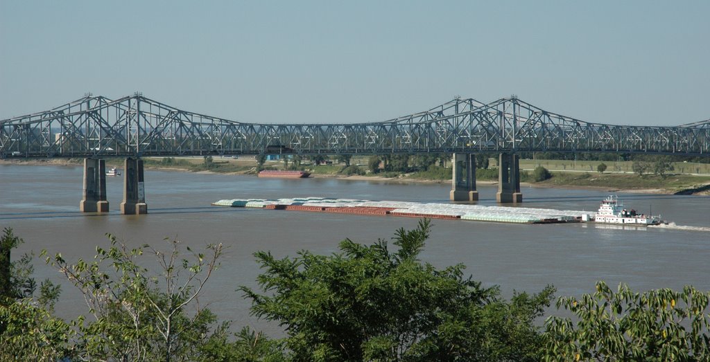 Natchez river barge