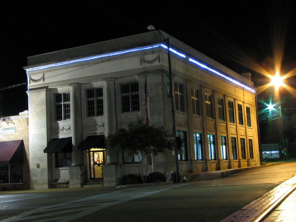 New Albany City Hall At Night
