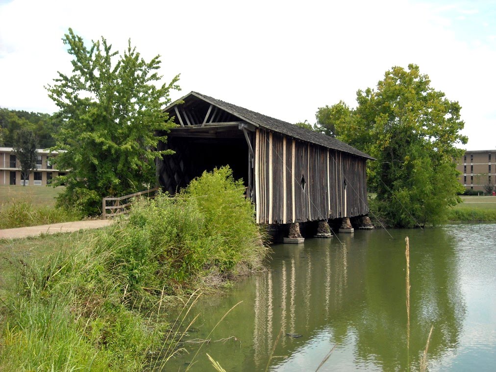 Alamuchee Bellamy Covered Bridge on the UWA Campus at Livingston, AL