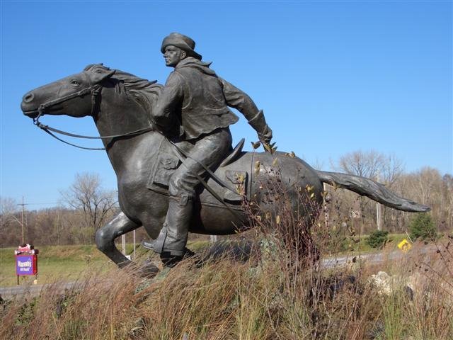 Pony Express Rider; life-size bronze; Harrahs, North Kansas City,MO