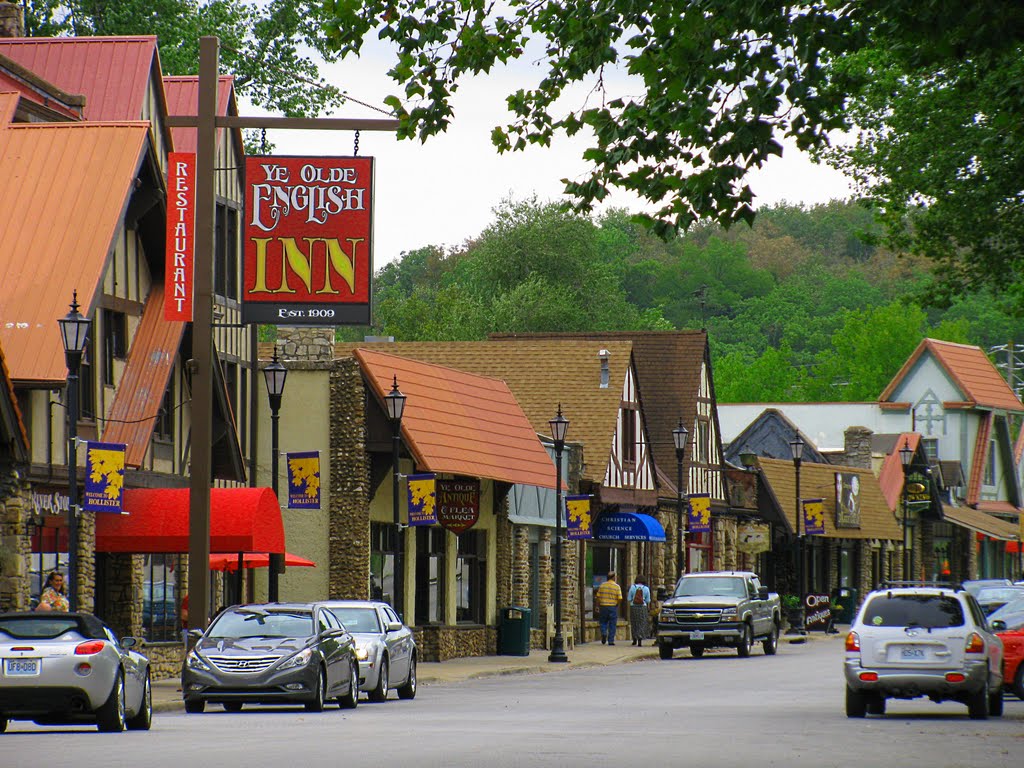 City of Hollister in the Ozark Mountains of Southwest Missouri
