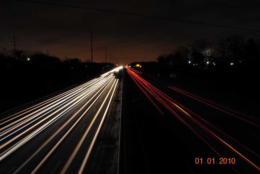 44 looking east nite exposure