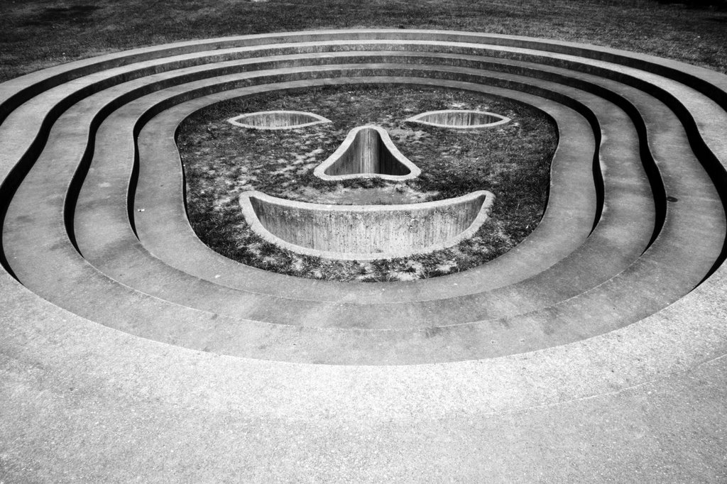 Face in the ground