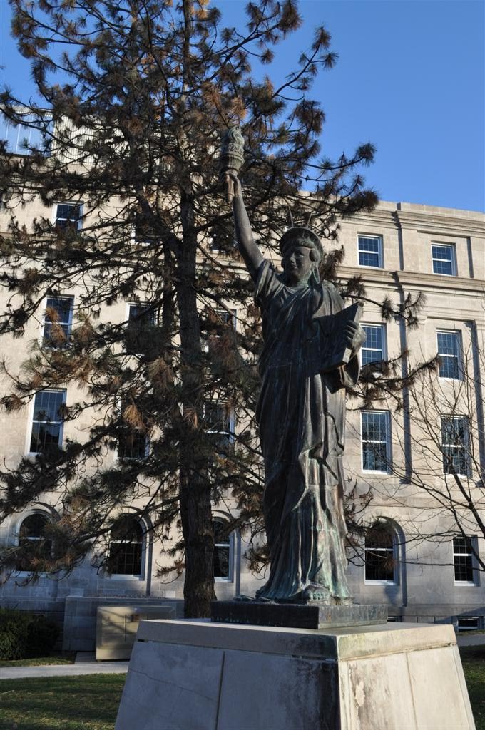 statue of liberty replica, capitol grounds, Jefferson City, MO