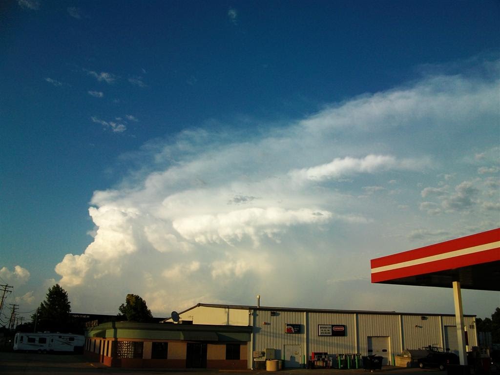 storm clouds northeast of Jefferson City, MO