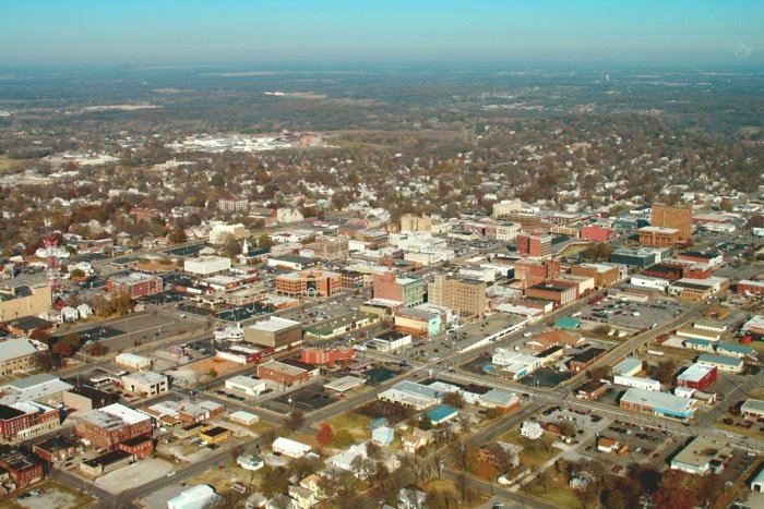 Downtown Joplin Aerial