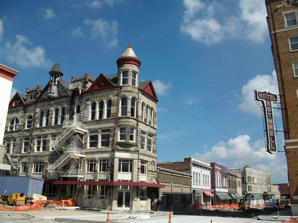 historic building being renovated, Sedalia, MO