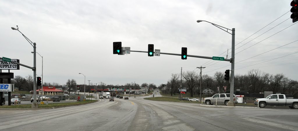 Potter Ave and Baltimore St intersection, Kirksville, Mo., Nov., 2010