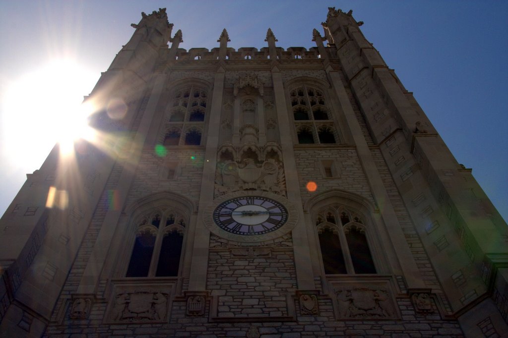 Memorial Union Tower sunglare