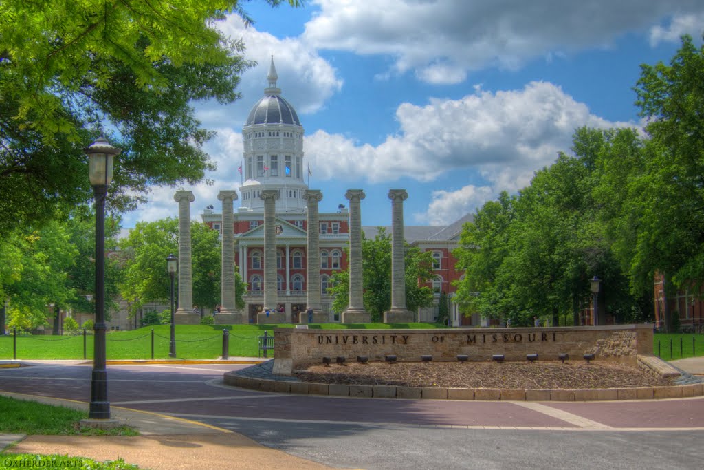 The Columns, Jesse Hall at University of Missouri