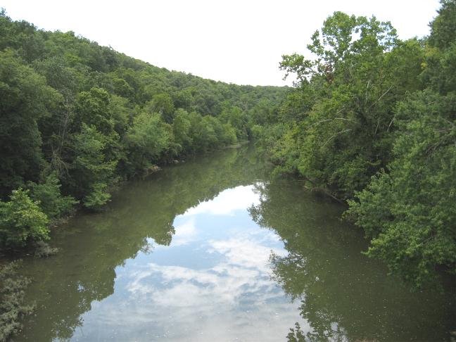 Big River looking south at Washington-St.Francois County line