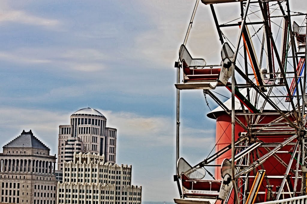 Ferris Wheel on the Roof of City Museum - St. Louis