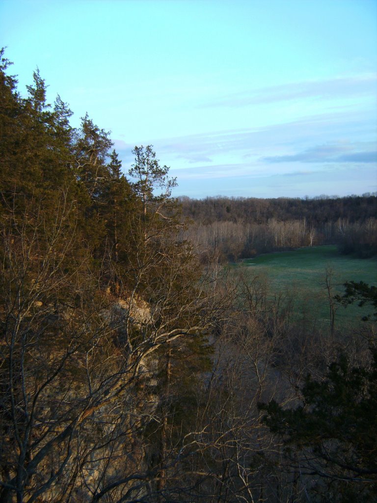 view from bluffs