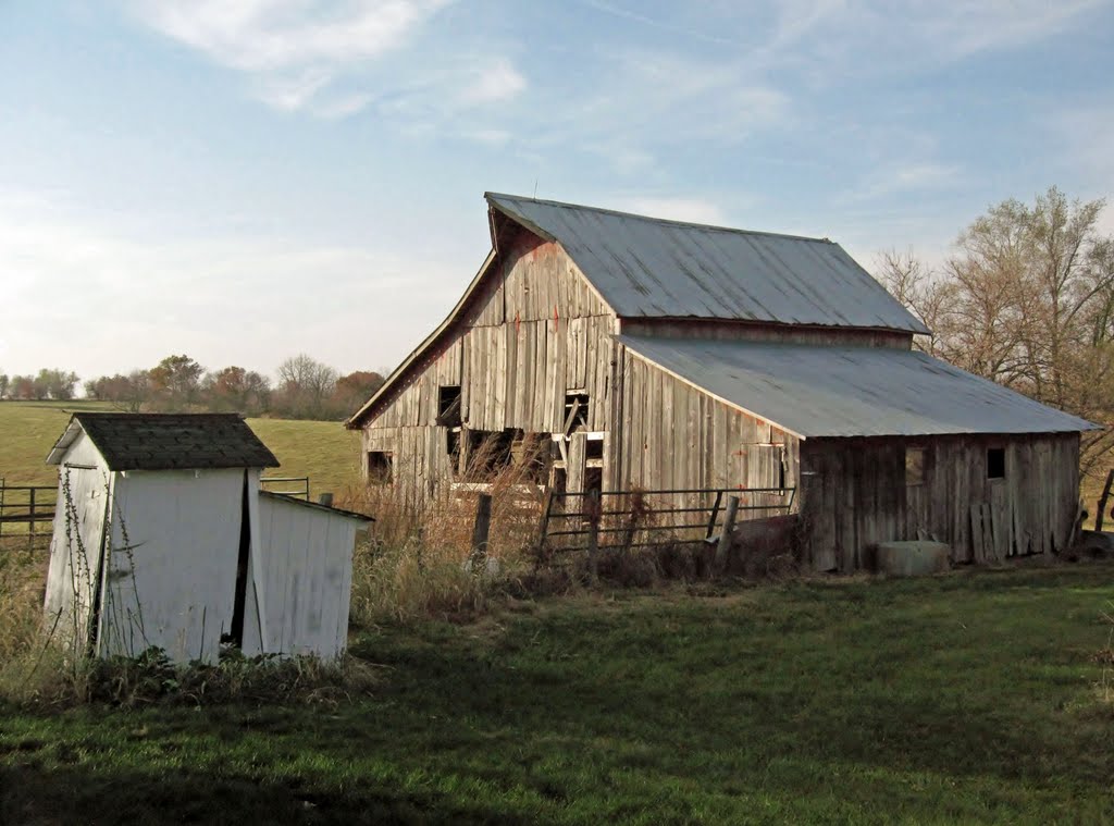 Old Outhouse and Spring Valley Farm Barn