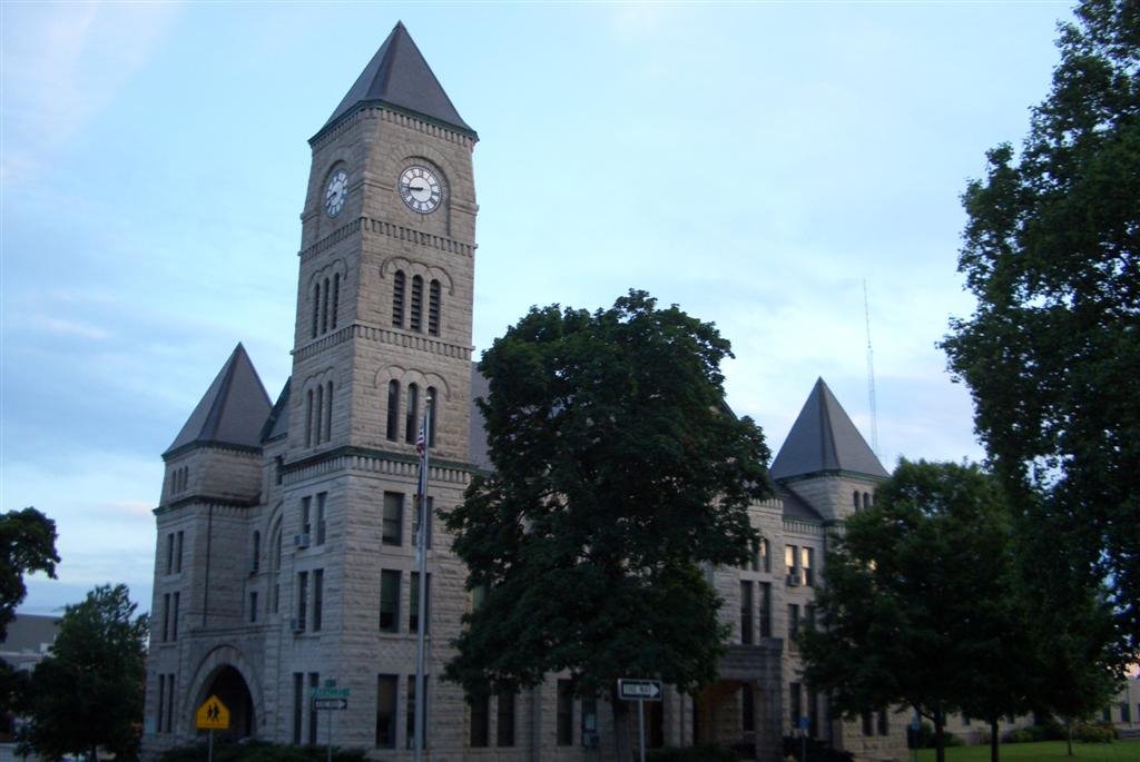 limestone courthouse, designed by George P Washburn, Atchison, KS
