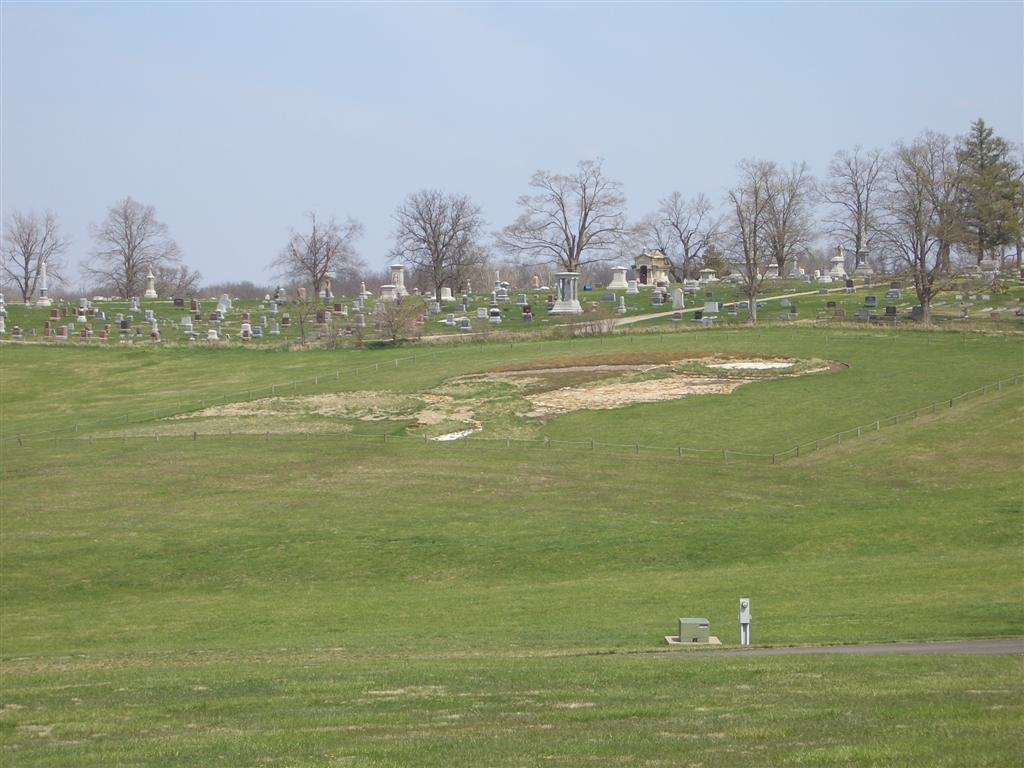 Amelia Earhart earthworks - early spring, Atchison, KS