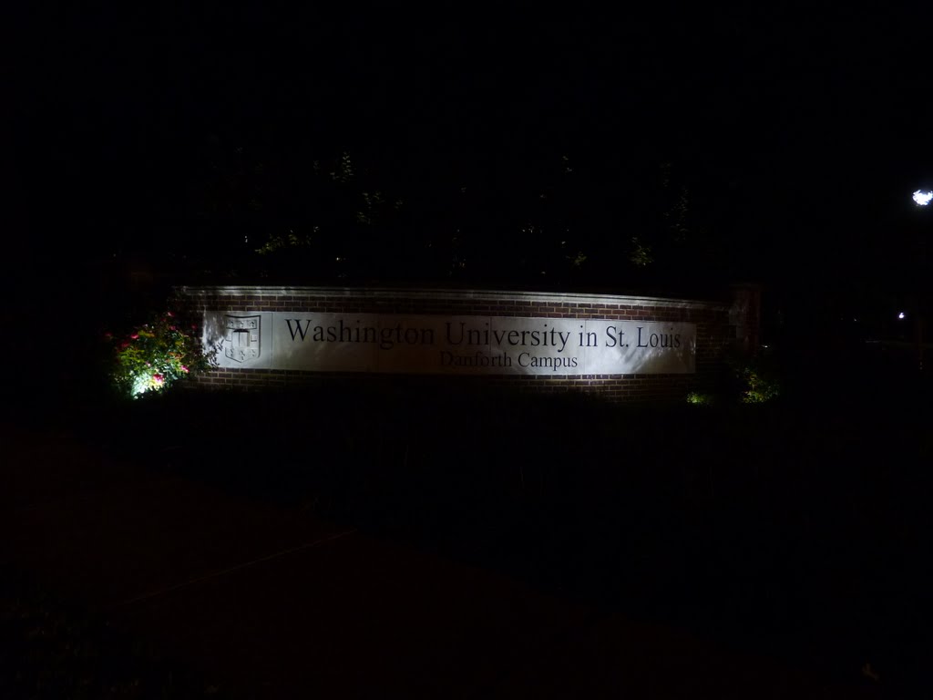 Washington Universty sign, St. Louis
