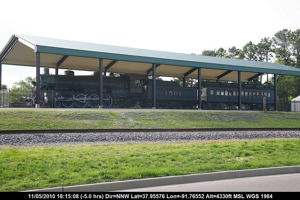 Route 66 - Missouri - Rolla - Frisco Engine 1501 also known as 1501 Blue Bonnet Special