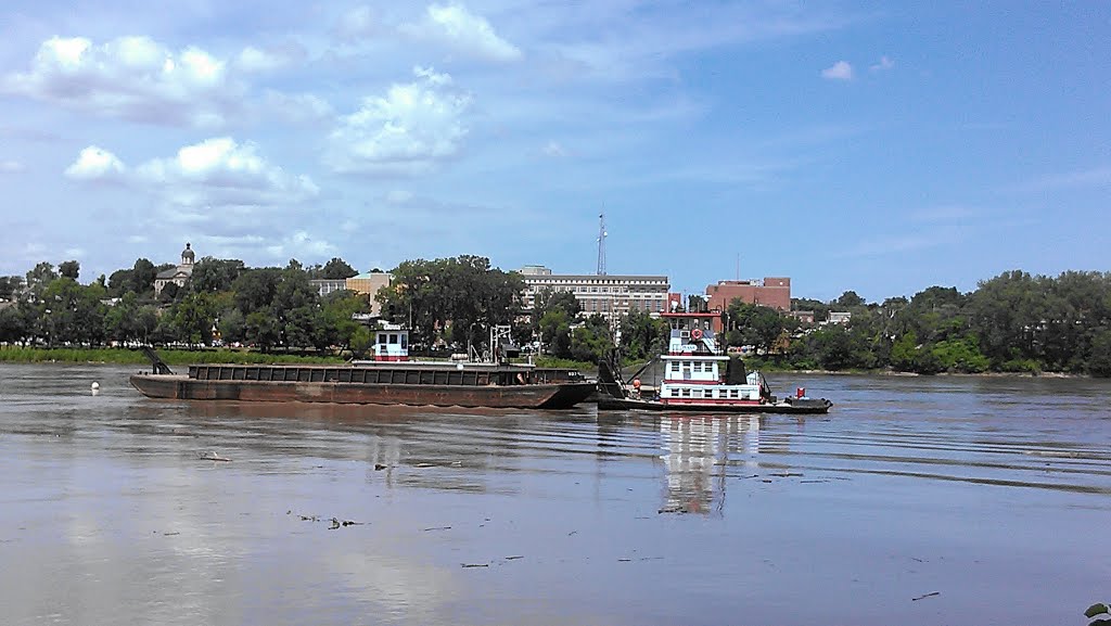 Dredging on the Missouri at St. Charles