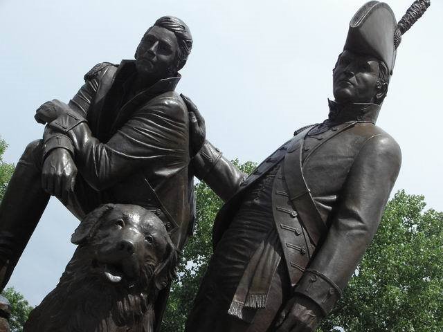 Statue of Lewis & Clark - St. Charles MO