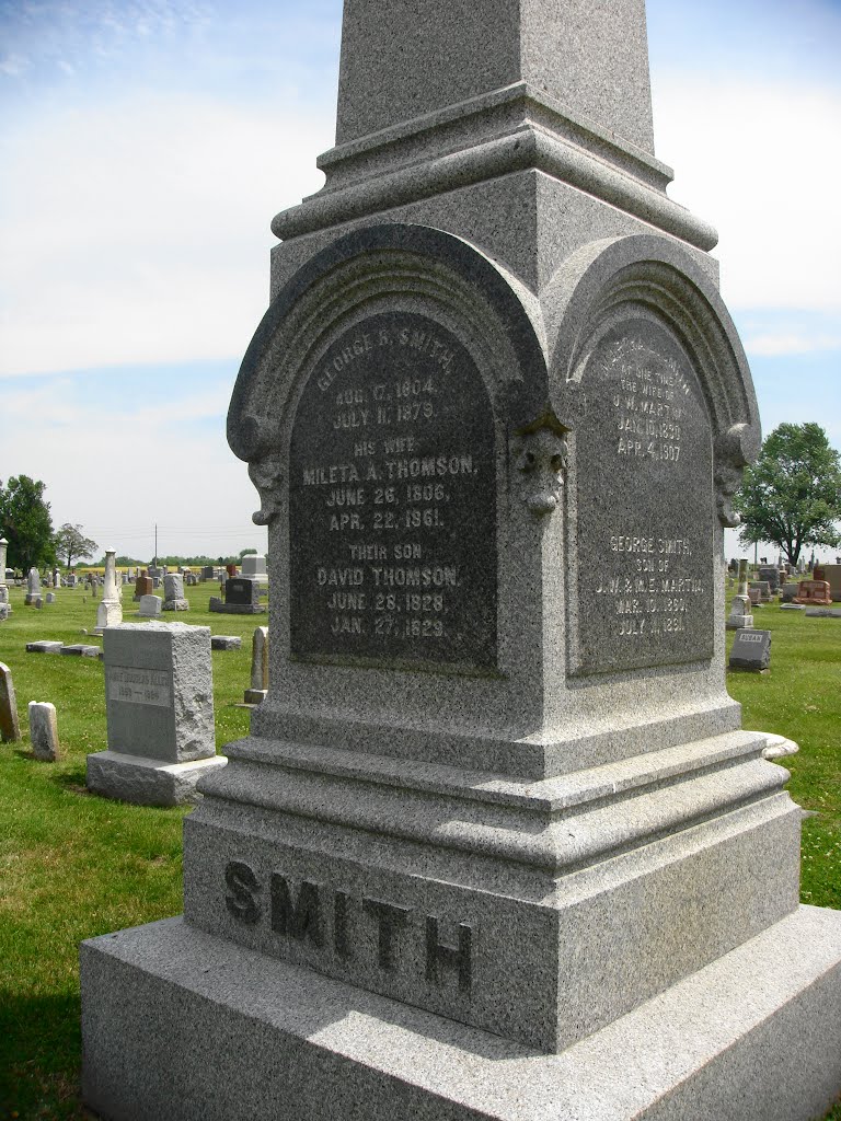George Smith  Memorial, Crown Hill Cemetery, Sedalia MO
