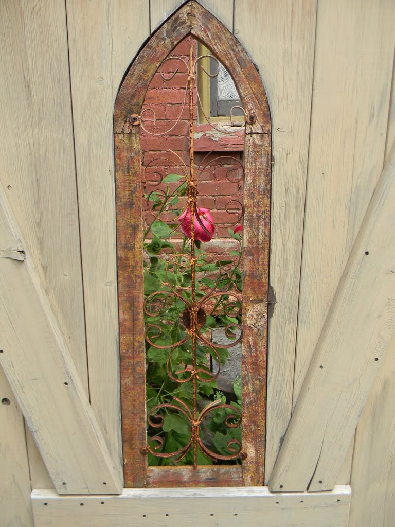 Gothic Tea House garden gate