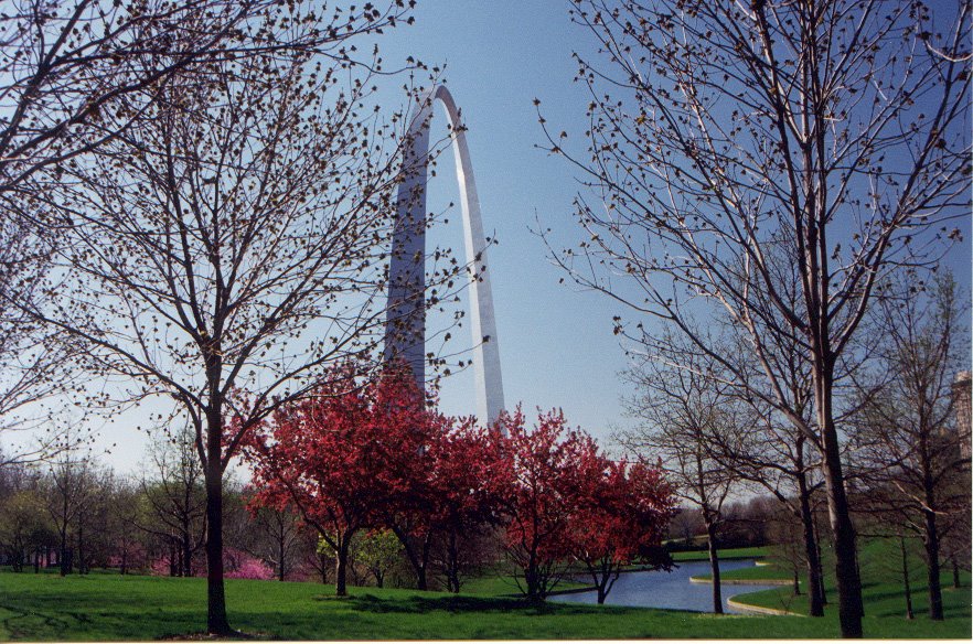 St. Louis Arch in Spring