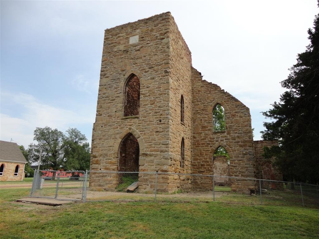The Legend of Greenbush, Ruins of 1907 St. Aloysius Church, Greenbush, KS