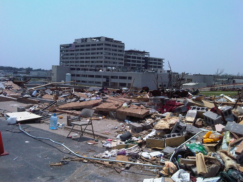 Damage from tornado on 23 May 2011