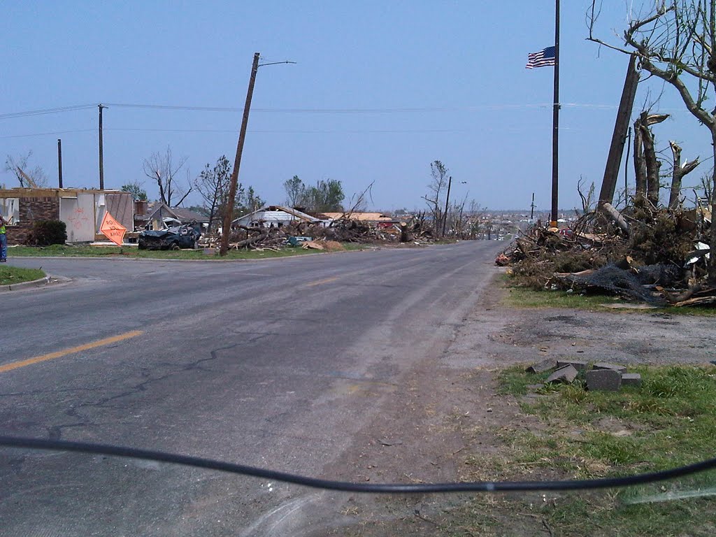 Damage from tornado on 23 May 2011