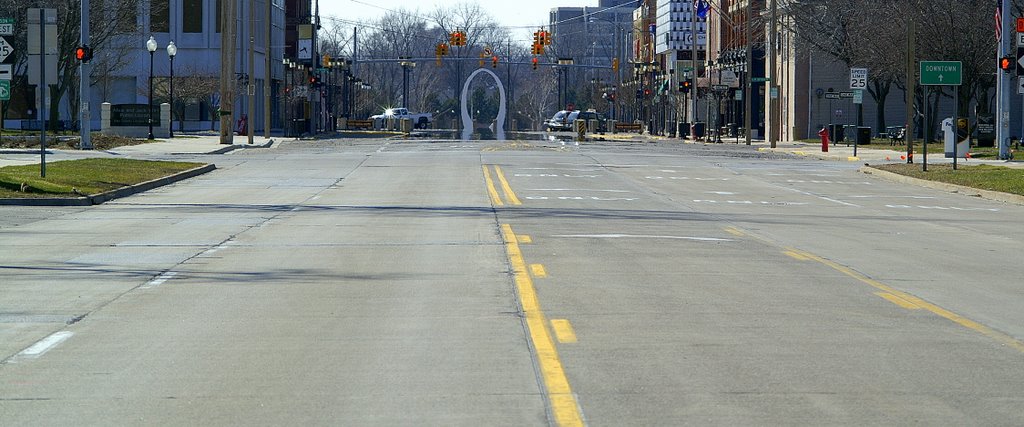 Looking West on Center Ave