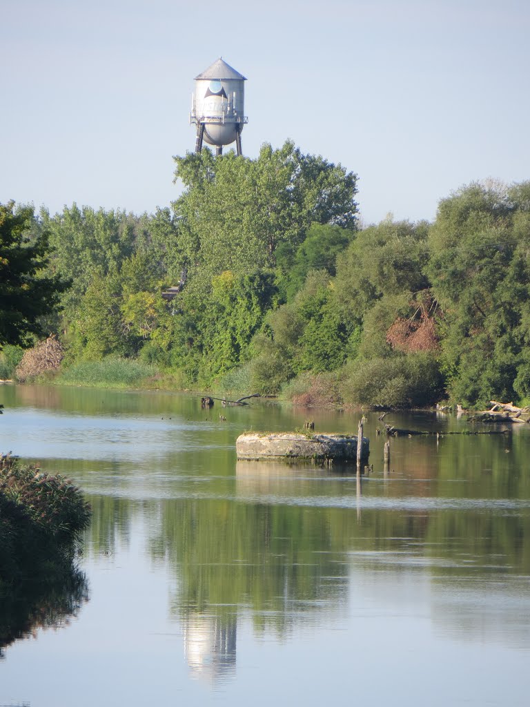 Bridge remain on Saginaw River