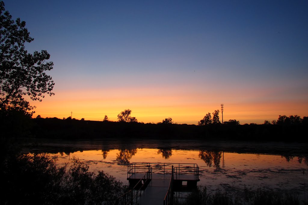 Olson Park at dusk (Ann Arbor, Michigan, United States)