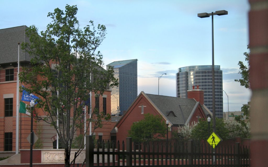 GR skyline from GVSU campus