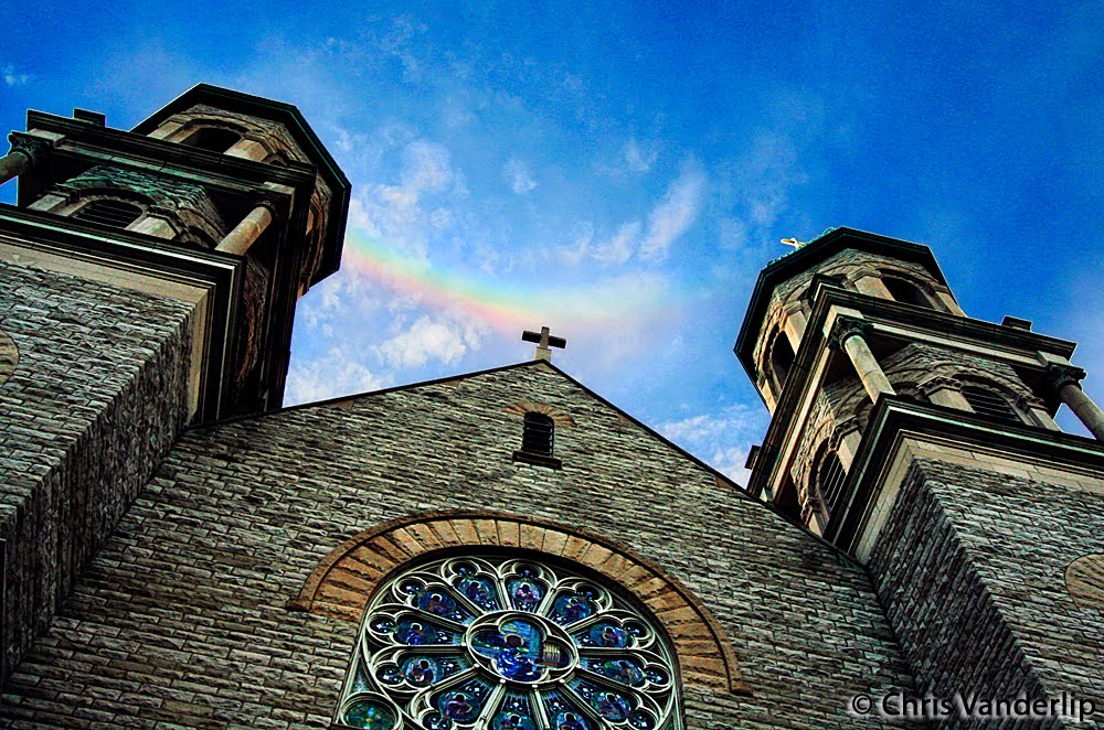 Sun-dog over St. Adalbert