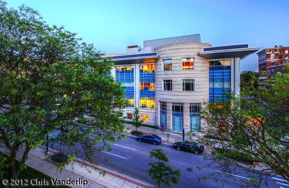 Grand Rapids Public Library at Night