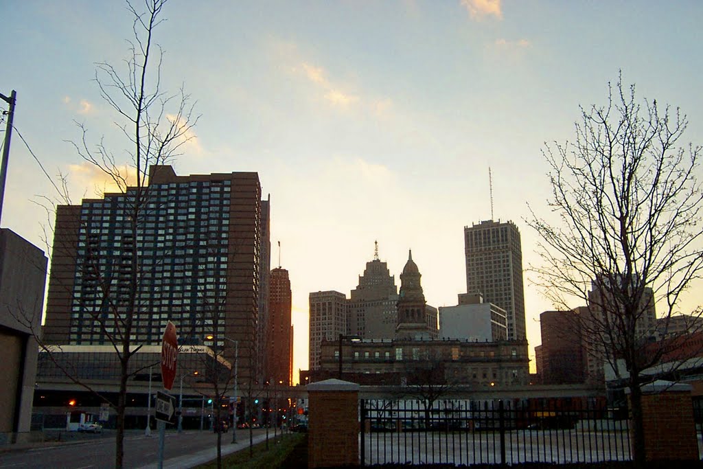 Downtown in the Evening
