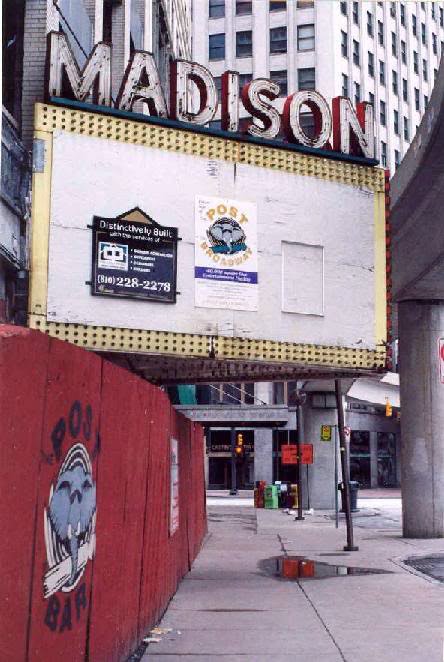 Madison Theater marquis, 2004