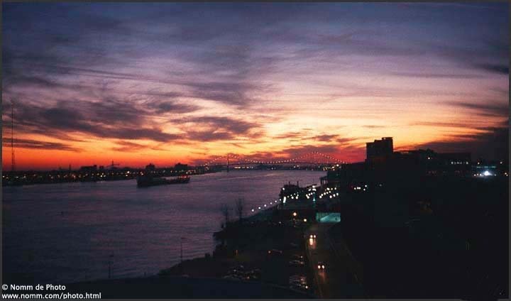 Detroit River Dusk