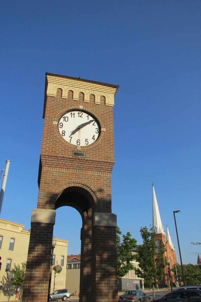 Iconic clock tower of Jackson