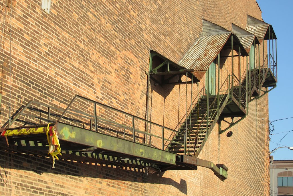 Stairs on a wall (Jackson, MI)