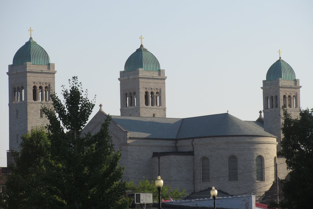 St Mary Star of the Sea viewed from Energy Plaza