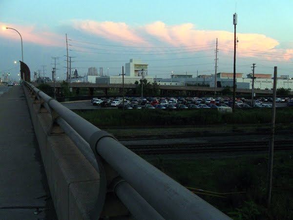 Dearborn Assembly at twilight