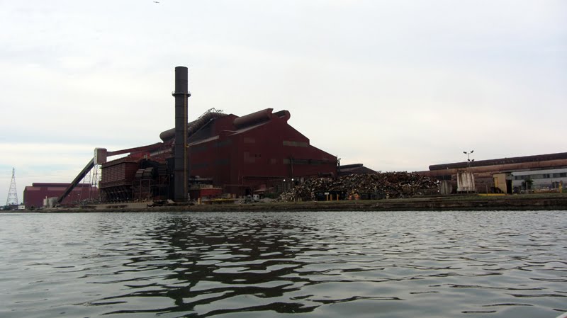 In freighter slip at Fords Rouge Plant